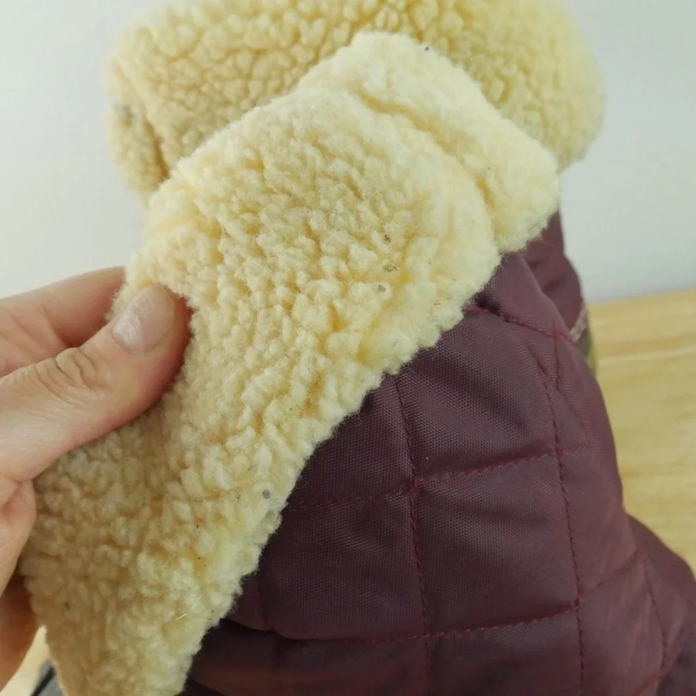 LL Bean Quilted Duck Boots Sherpa Lined Women 10 M USA Vintage Heritage Utility
